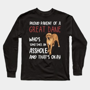 Proud Parents of Great Dane Pet Lover Long Sleeve T-Shirt